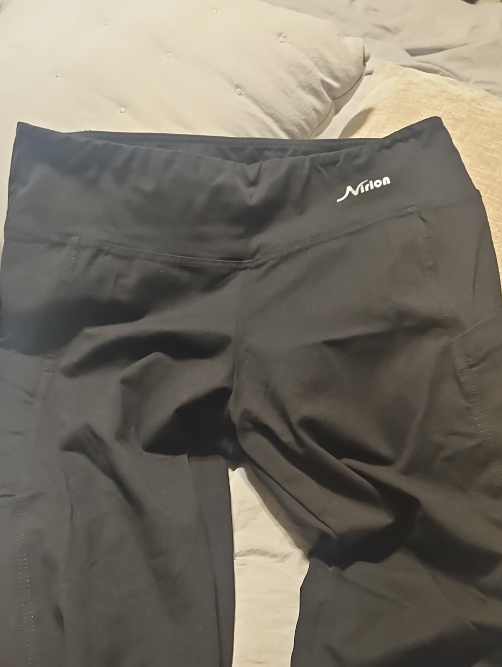 Nirlon Black Athletic Leggings
